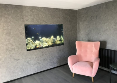 In Wall Aquarium with Black Back (45)
