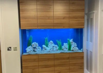 Freestanding Aquarium with Wood Cabinets (89)