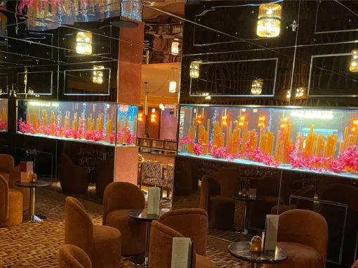 Pair of Restaurant Partition Aquariums (91)